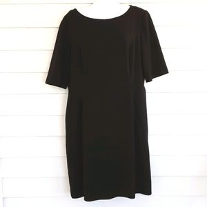 Tahari Arthur S. Levine Black Sheath Dress 14